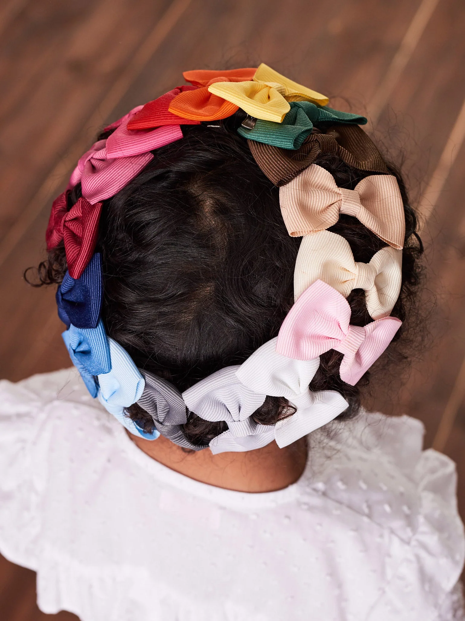 Baby Pink Small Bow Girl Clip - Image 6