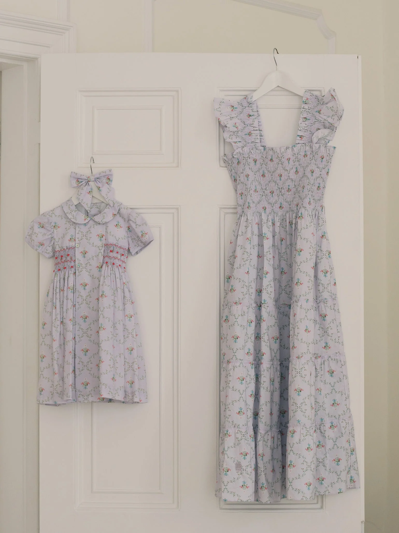 Hill House Home X La Coqueta Lilac Trellis Women Ellie Nap Dress - Image 7