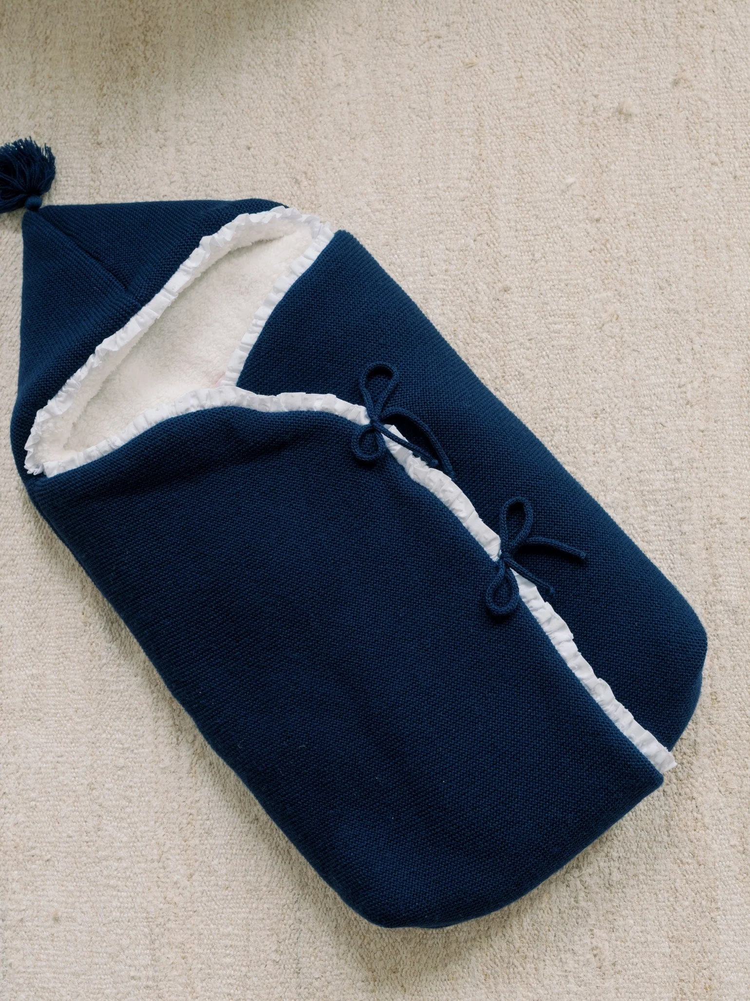 Navy Fatima Merino Baby Nest - Image 3
