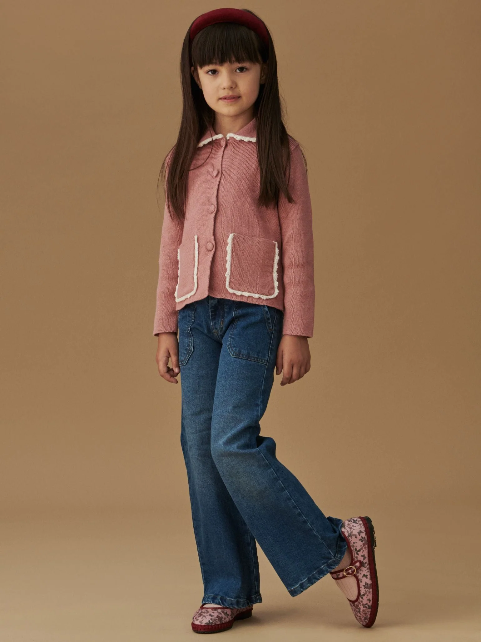 Flabelus x La Coqueta Girl Pink Floral Mary Jane Shoes - Image 3