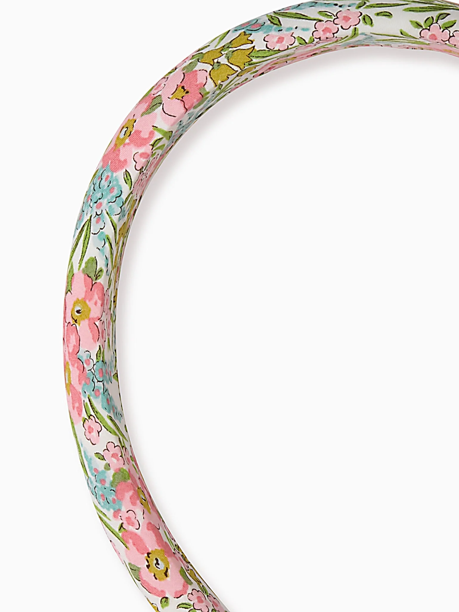 Pink Floral Girl Made With Liberty Fabric Wide Headband - Image 3